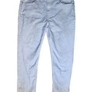 Michael Kors White‎ Jeans Classic Grant Fit Straight Stretch Pants Mens 36x32